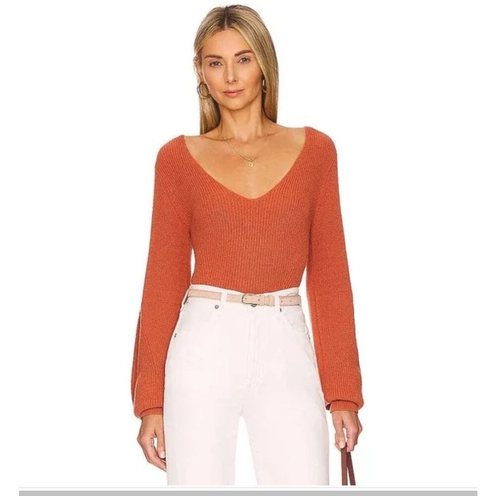 A.L.C Kimby sweater burnt terracotta